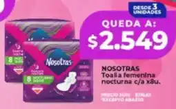 Supermayorista Vital Nosotras toalla femenina nocturna oferta