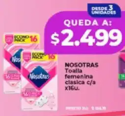 Supermayorista Vital Nosotras toalla femenina clasica c/a oferta