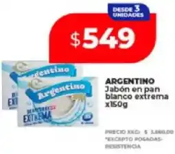 Supermayorista Vital Argentino jabón en pan blanco extrema oferta