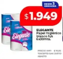 Supermayorista Vital Elegante papel higiénico blanco h/s oferta