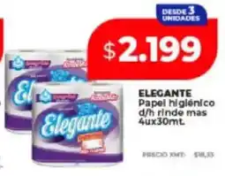 Supermayorista Vital Elegante papel higiénico d/h rinde mas. oferta