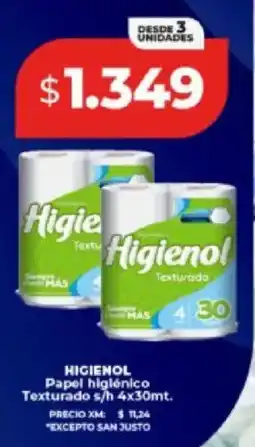 Supermayorista Vital Higienol papel higiénico texturado s/h oferta
