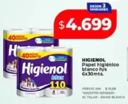 Supermayorista Vital Higienol papel higiénico blanco h/s oferta