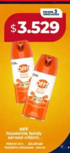 Supermayorista Vital Off repelente family aerosol oferta