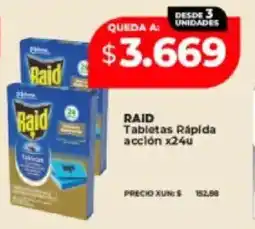Supermayorista Vital Raid tabletas rápida acción oferta