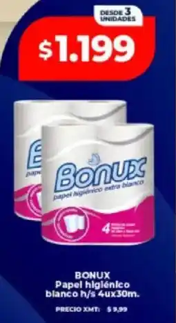Supermayorista Vital Bonux papel higiénico blanco h/s oferta