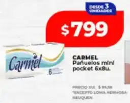 Supermayorista Vital Carmel pañuelos mini pocket oferta