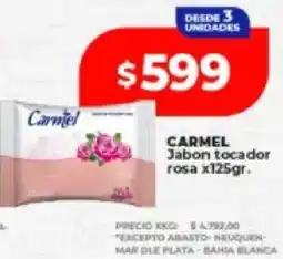 Supermayorista Vital Carmel jabon tocador rosa oferta