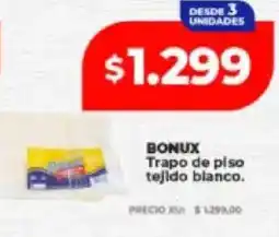 Supermayorista Vital Bonux trapo de piso tejido blanco oferta