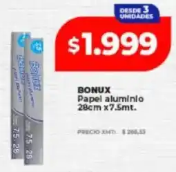 Supermayorista Vital Bonux papel aluminio oferta