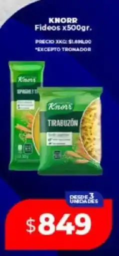 Supermayorista Vital Knorr fideos oferta
