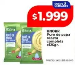 Supermayorista Vital Knorr pure de papa receta completa oferta