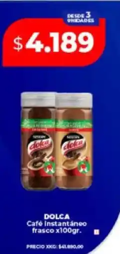 Supermayorista Vital Dolca café instantáneo frasco oferta