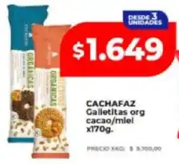 Supermayorista Vital Cachafaz galletitas org cacao/mlel oferta
