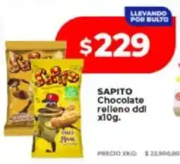Supermayorista Vital Sapito chocolate relleno ddl oferta