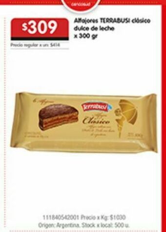 Disco Alfajores terrabusi oferta