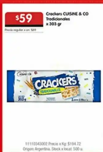 Disco Crackers cuisine & co oferta