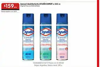 Disco Aerosol desinfectante ayudin expert oferta