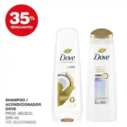 Atomo Conviene Dove shampoo / acondicionador oferta