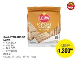 Atomo Conviene Leiva galletas arroz oferta