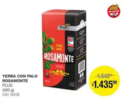 Atomo Conviene Rosamonte yerba con palo plus oferta