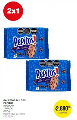 Atomo Conviene Pepitos galletas dulces regular tripack oferta