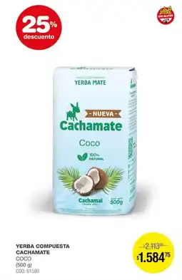 Atomo Conviene Cachamate yerba compuesta coco oferta