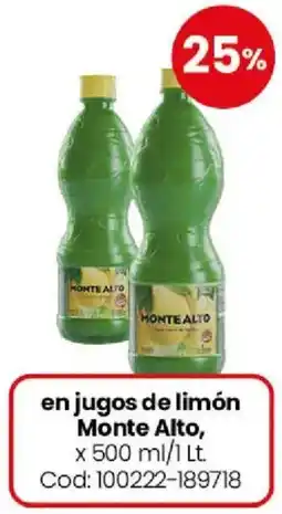 Coto Monte alto en jugos de limón oferta
