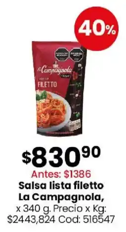 Coto La campagnola salsa lista filetto oferta
