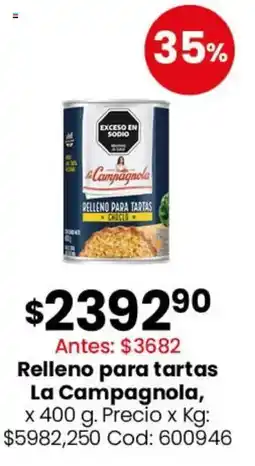 Coto La campagnola relleno para tartas oferta