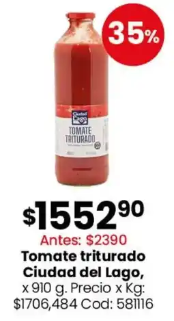 Coto Ciudad del lago tomate triturado oferta