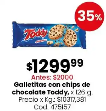 Toddy galletitas con chips de chocolate