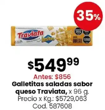 Traviata galletitas saladas sabor queso