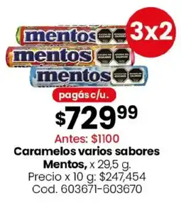 Coto Mentos caramelos oferta
