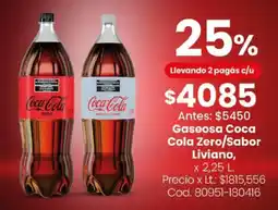 Coto Coca Cola Zero/Liviano oferta