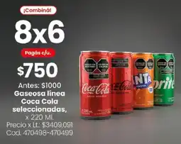 Coto Gaseosa línea coca cola seleccionadas oferta