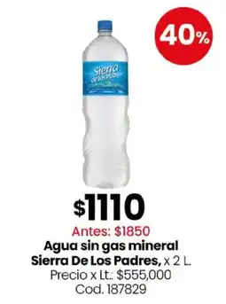 Coto Sierra de los padres agua sin gas mineral oferta