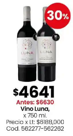 Coto Luna vino oferta