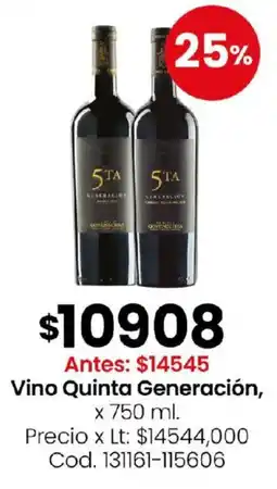 Coto Quinta Generación vino oferta