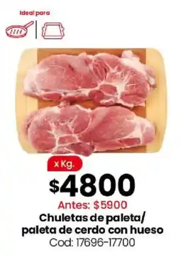 Coto Chuletas de paleta/ paleta de cerdo con hueso oferta