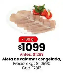 Coto Aleta de calamar congelada oferta
