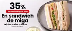 Coto En sandwich de miga oferta