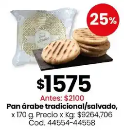 Coto Pan árabe tradicional/salvado oferta
