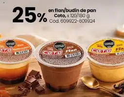 Coto Coto flan/budín de pan oferta