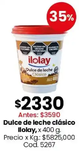 Coto Ilolay dulce de leche clasico oferta