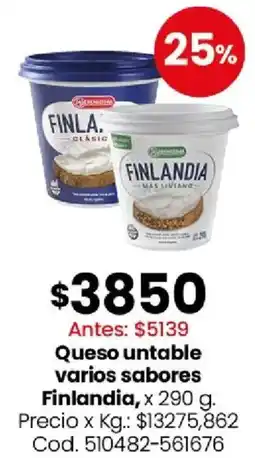 Coto Finlandia queso untable oferta