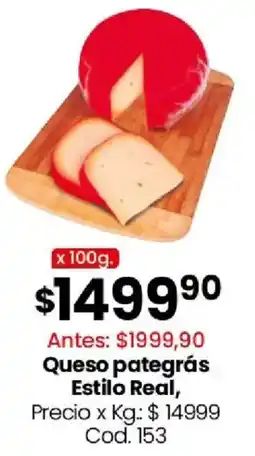 Coto Estilo Real queso pategras oferta