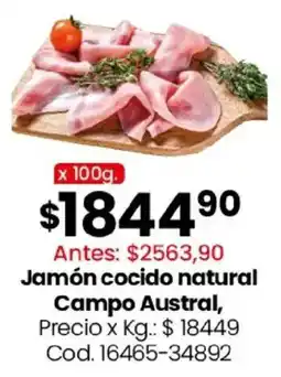 Coto Campo Austral jamón cocido natural oferta