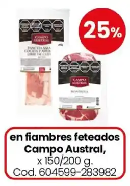 Coto Campo Austral fiambres feteados oferta