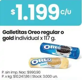 Oreo galletitas regular o gold individual